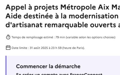 « Aide destinée à la modernisation des ateliers d’artisanat remarquable ouverts au public ».